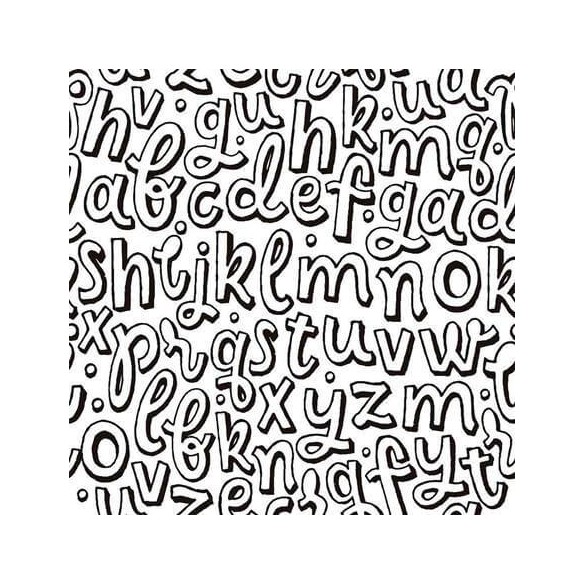Papel de Parede Adesivo Para Colorir  Letras 356347703