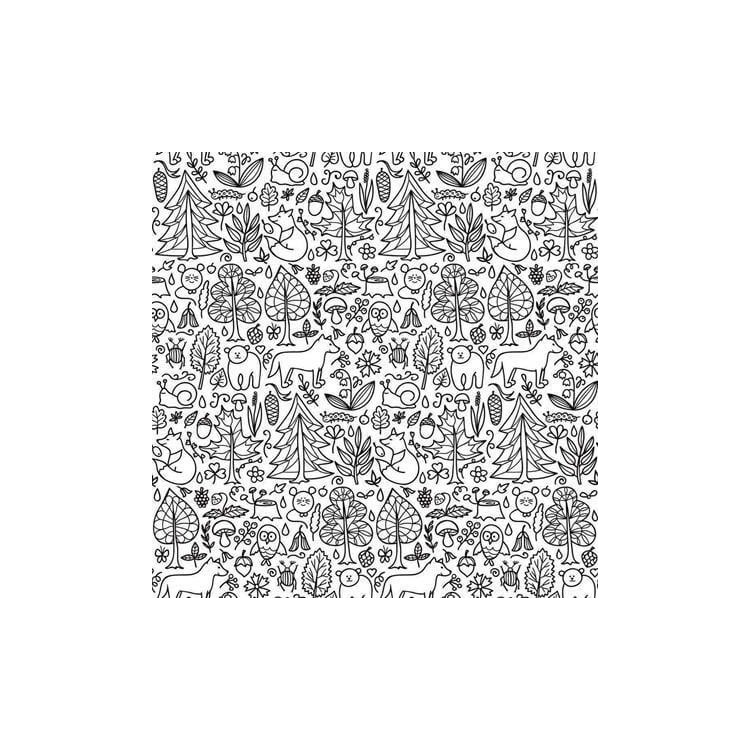 Papel de Parede Adesivo Para Colorir  Natureza...