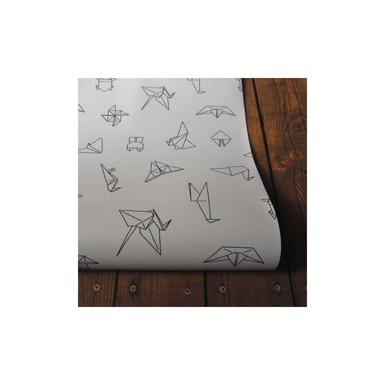 Papel de Parede Adesivo Para Colorir  Origami...