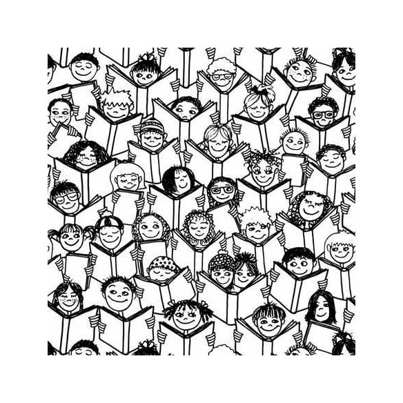 Papel de Parede Adesivo Para Colorir  Rostos 331241876