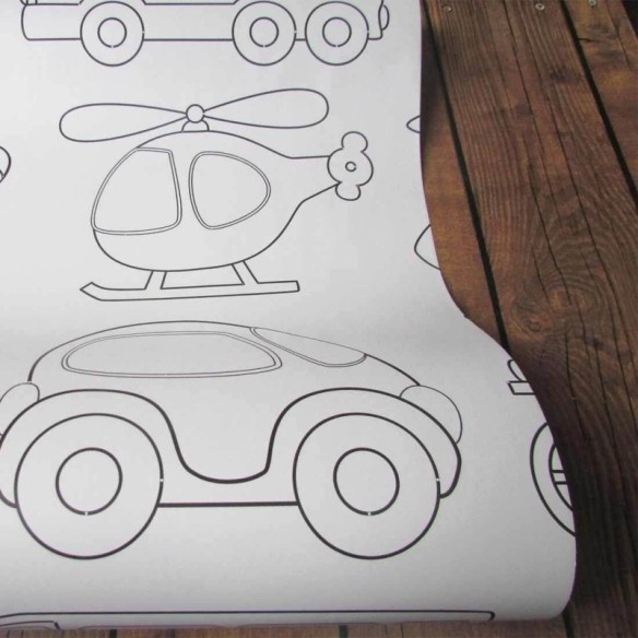 Papel de Parede Adesivo para Colorir 111778997