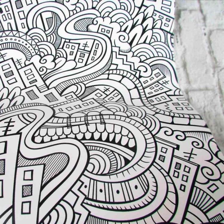 Papel de Parede Adesivo Para Colorir 283988444