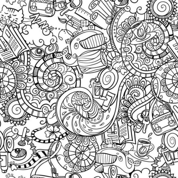 Papel de Parede Adesivo Para Colorir 291203765