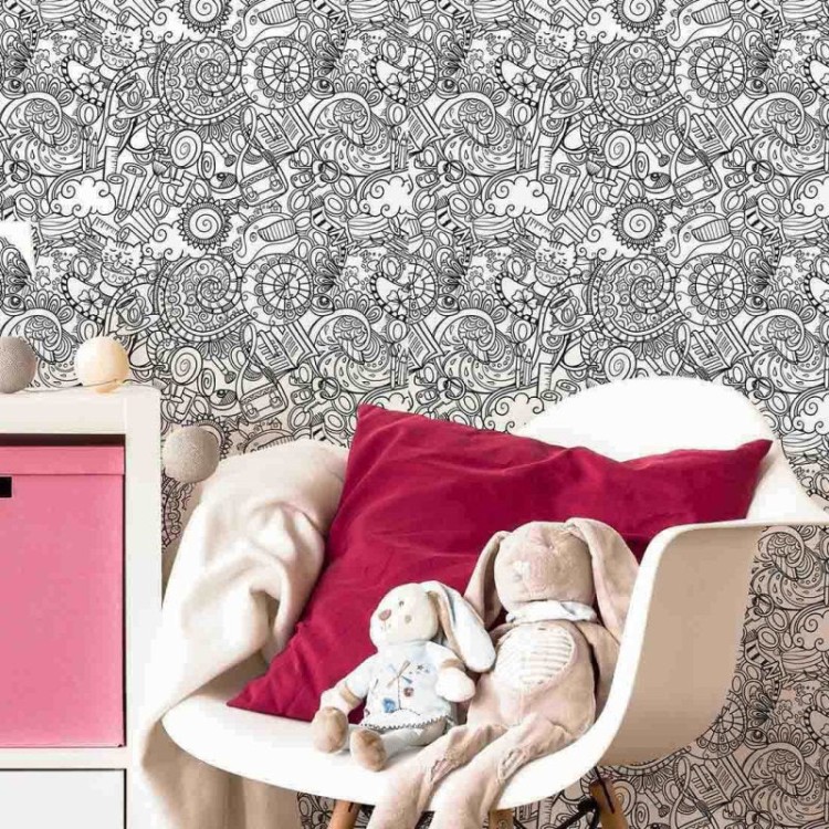 Papel de Parede Adesivo Para Colorir 306759602