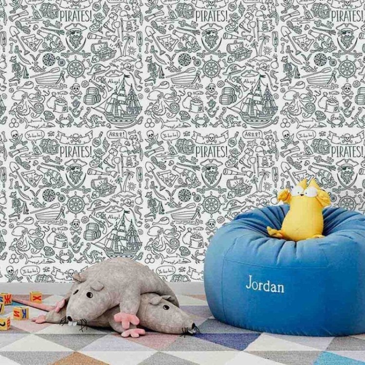 Papel de Parede Adesivo Para Colorir 334560431