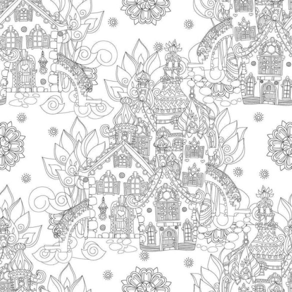 Papel de Parede Adesivo Para Colorir 391314499