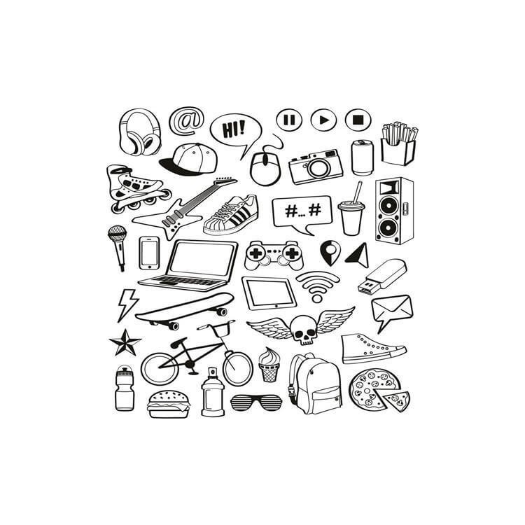 Papel de Parede Adesivo para Colorir 417270523