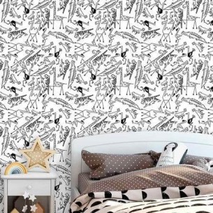 Adesivo para Colorir Animais - TACOLADO PAPEL DE PAREDE - Adesivo  Decorativo - Magazine Luiza