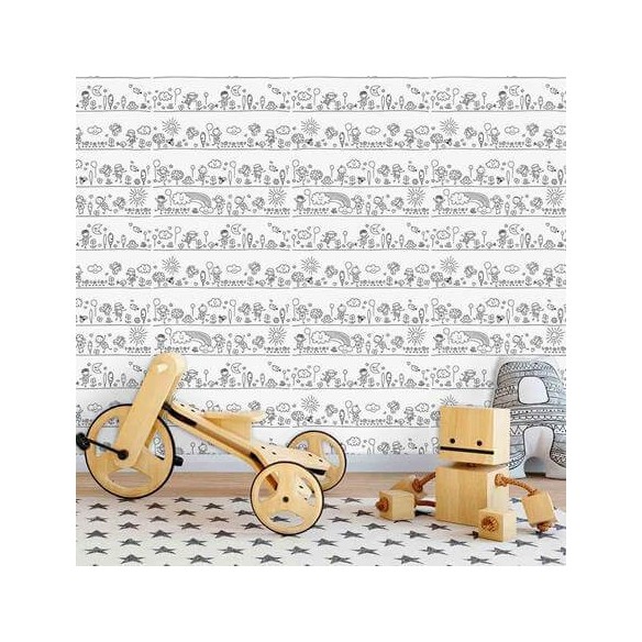 Papel de Parede Adesivo para Colorir Crianças 264796085