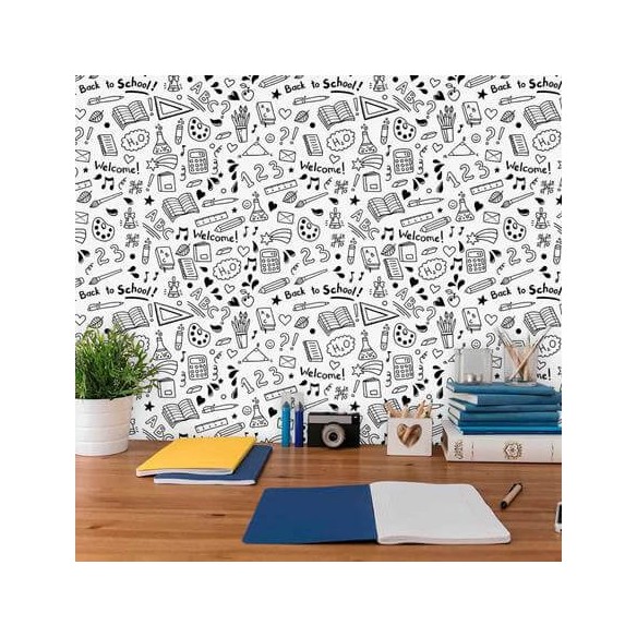 Papel de Parede Adesivo Para Colorir Escolar 519812041