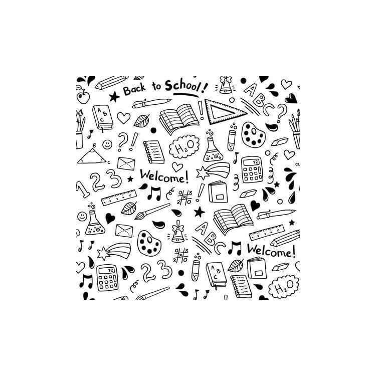 Papel de Parede Adesivo Para Colorir Escolar...