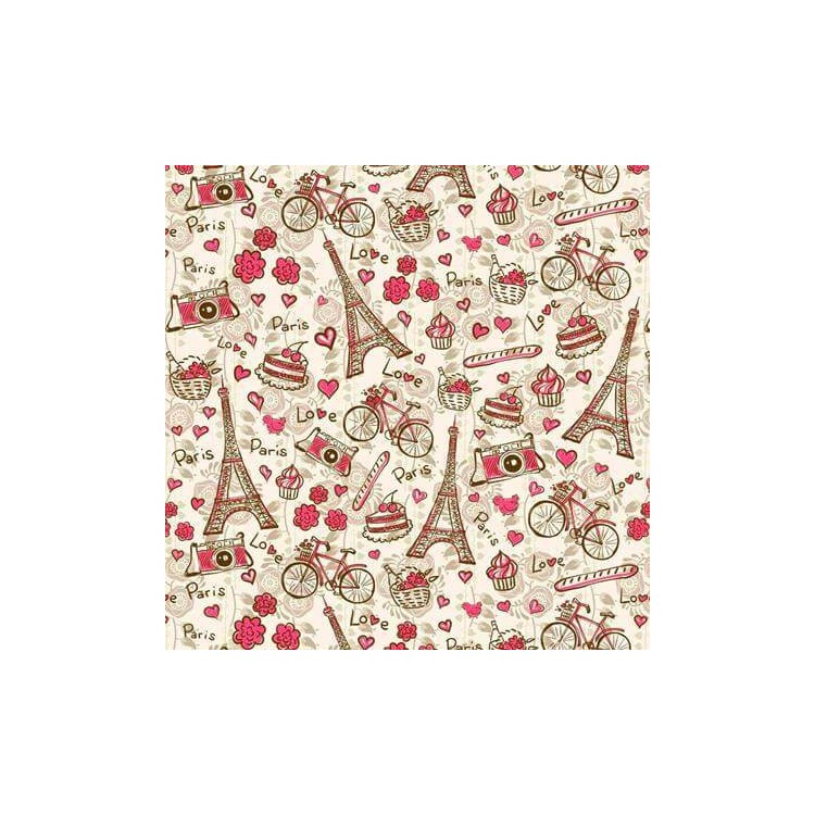 Papel de Parede Adesivo Paris Rosa 207508309