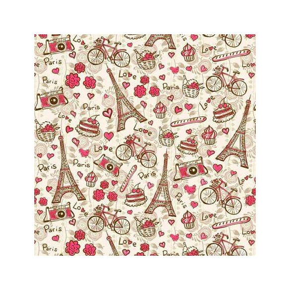 Papel de Parede Adesivo Paris Rosa 207508309