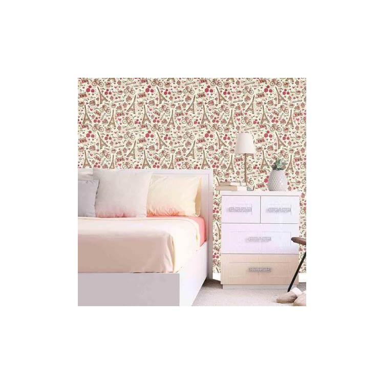 Papel de Parede Adesivo Paris Rosa 207508309