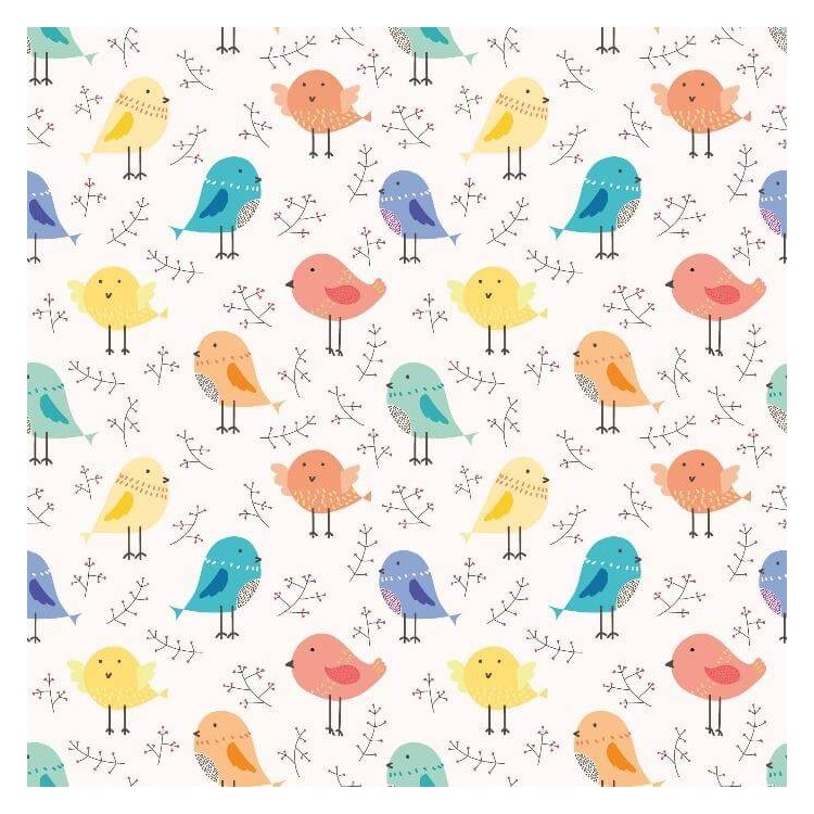 Papel de Parede Adesivo Passaro Infantil N02070