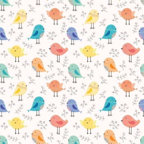 Papel de Parede Adesivo Passaro Infantil N02070