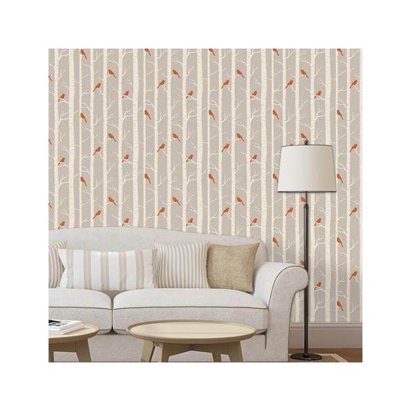 Papel de Parede Adesivo Pássaros  205145872