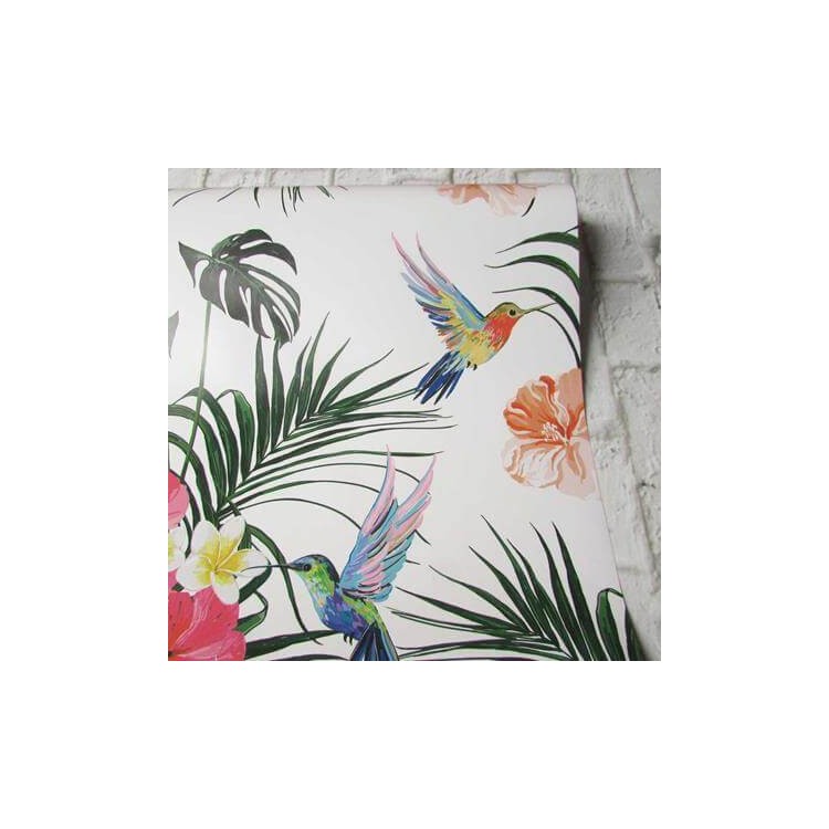 Papel de Parede Adesivo Pássaros Beija Flor...