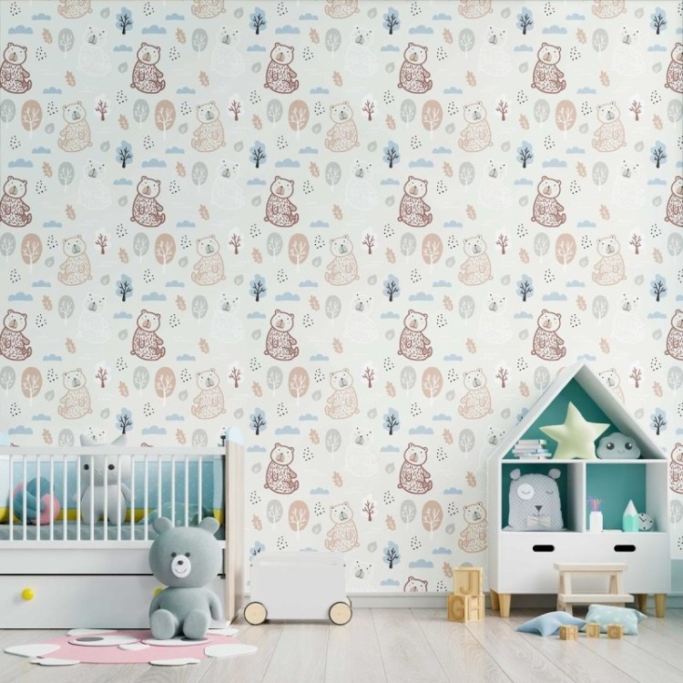 Papel de Parede Adesivo Pastel Infantil N09070