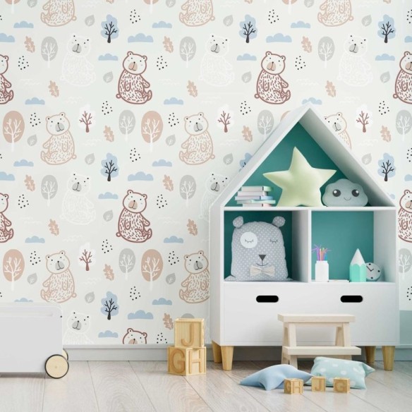 Papel de Parede Adesivo Pastel Infantil N09070