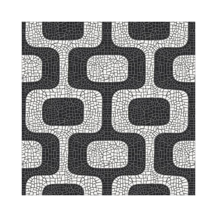 Papel de Parede Adesivo Pastilha Preto e Branco