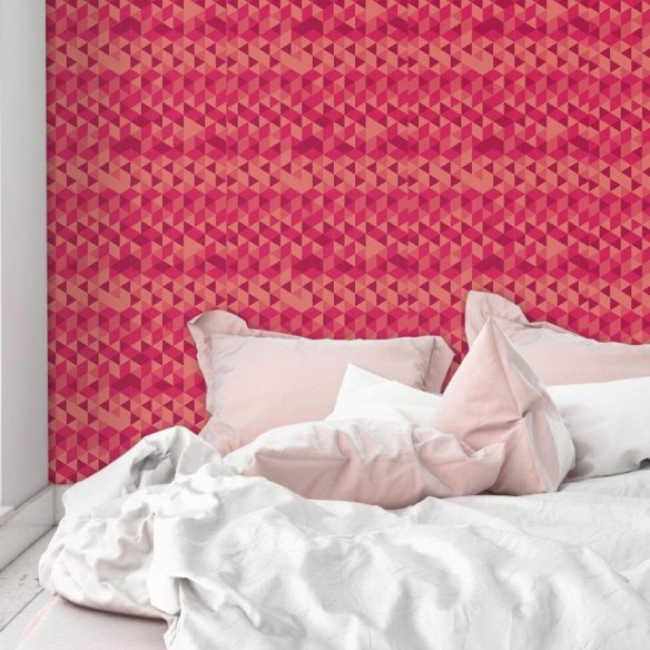 Papel de Parede Adesivo Pastilha Rosa 0171