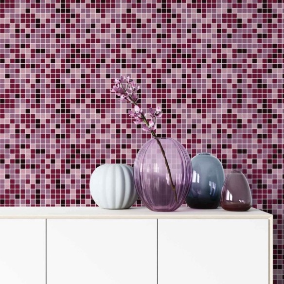 Papel de Parede Adesivo Pastilha rosa 210977989