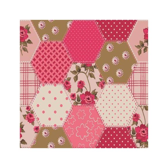 Papel de Parede Adesivo Patchwork 126464438