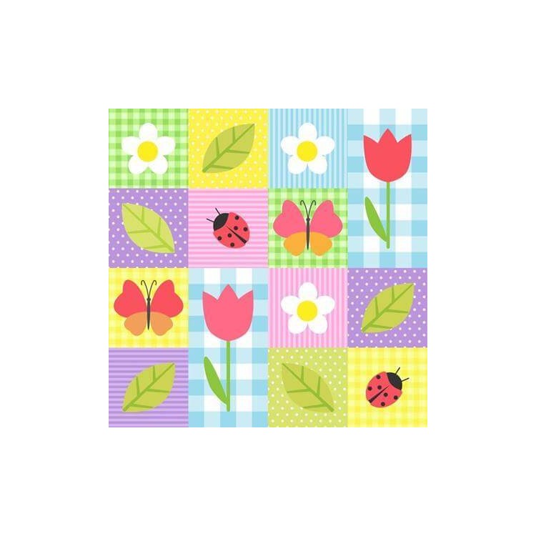 Papel de Parede Adesivo Patchwork 351