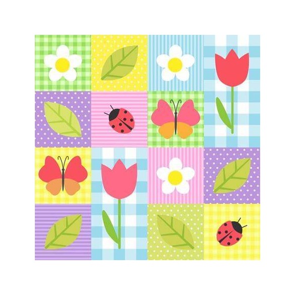 Papel de Parede Adesivo Patchwork 351