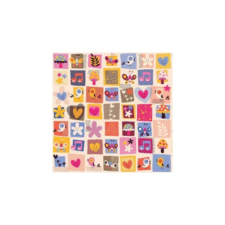 Papel de Parede Adesivo Patchwork 352