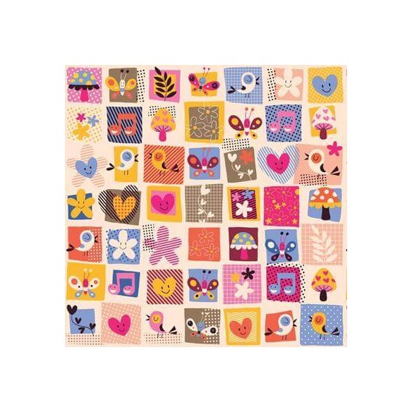 Papel de Parede Adesivo Patchwork 352