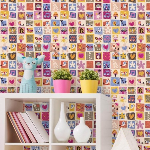 Papel de Parede Adesivo Patchwork 352
