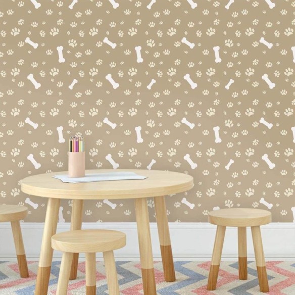 Papel de Parede Adesivo Patinhas 100828933