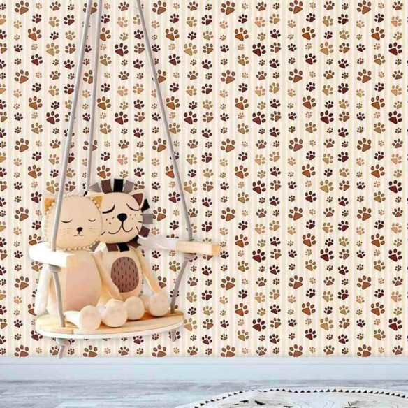 Papel de Parede Adesivo Patinhas 109223078