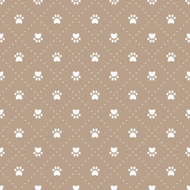 Papel de Parede Adesivo Patinhas Marrom N06176