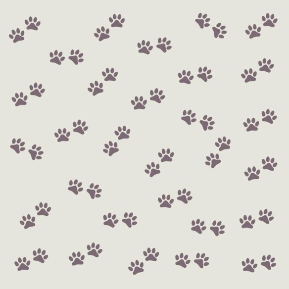 Papel de Parede Adesivo Patinhas Marrom N06194