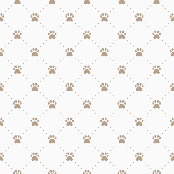 Papel de Parede Adesivo Patinhas Minimalistas Marrom N06174