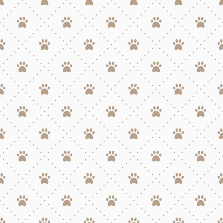 Papel de Parede Adesivo Patinhas Minimalistas...