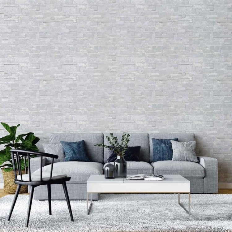 Papel de Parede Adesivo Pedra Comércio N02204
