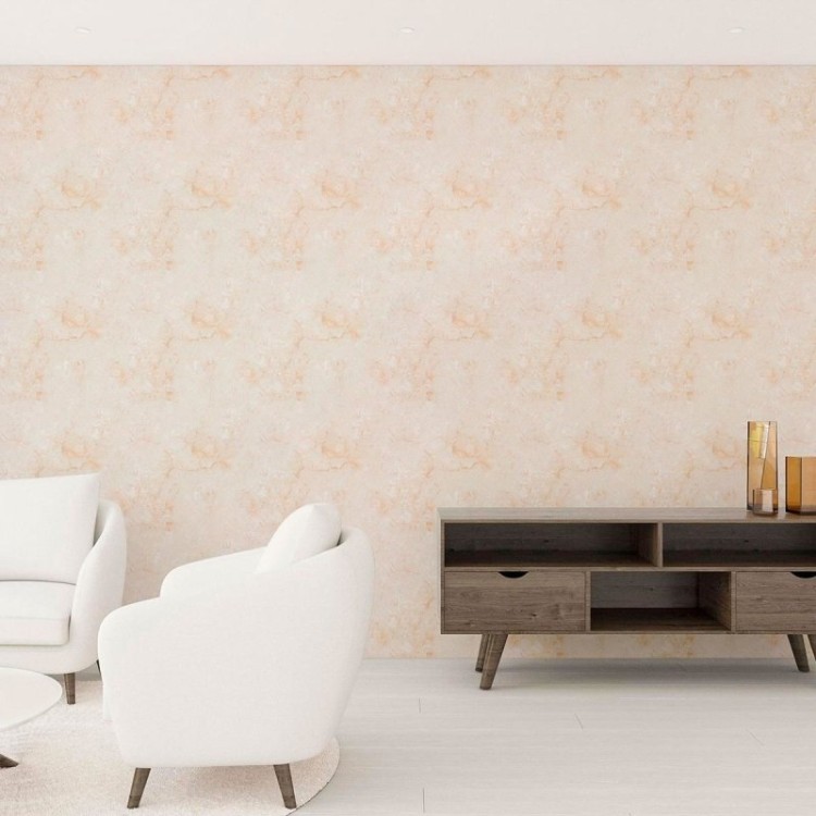 Papel de Parede Adesivo Pedra Mármore Bege N010190