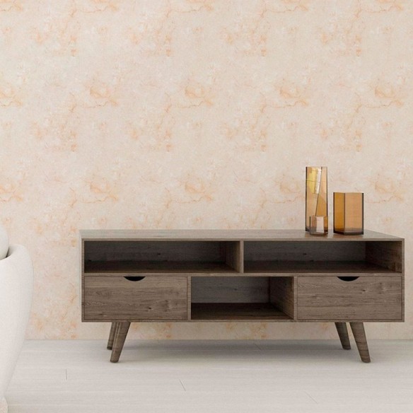 Papel de Parede Adesivo Pedra Mármore Bege N010190
