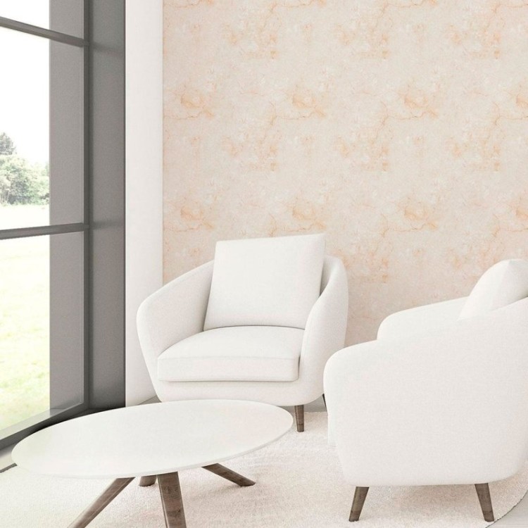 Papel de Parede Adesivo Pedra Mármore Bege N010190