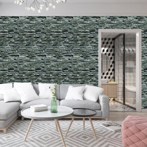 Papel de Parede Adesivo Pedras 3D NP111