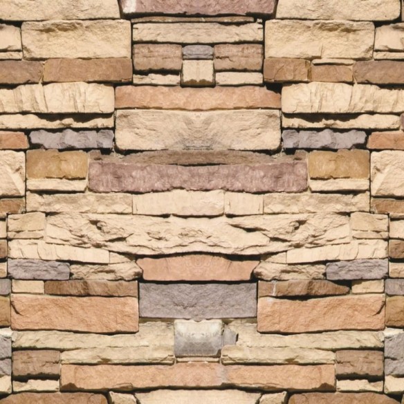 Papel de Parede Adesivo Pedras 3D Rusticas NP047