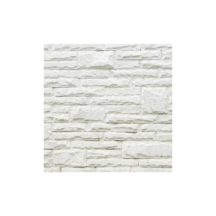 Papel de Parede Adesivo Pedras Branco 0123