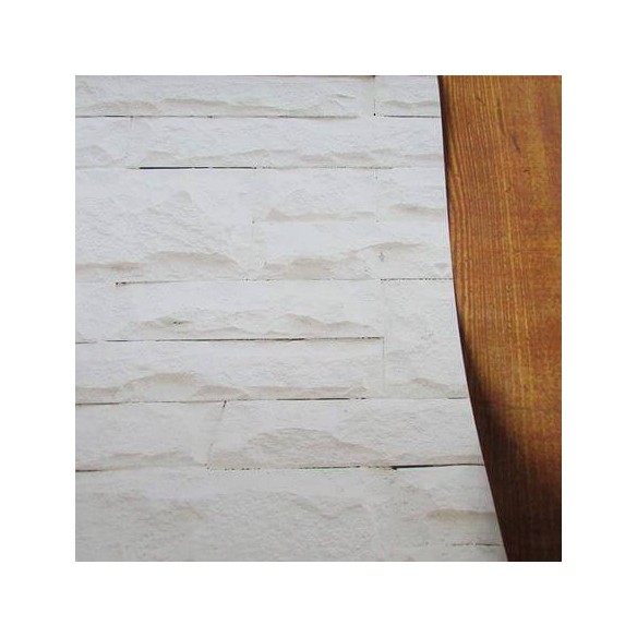 Papel de Parede Adesivo Pedras Branco 0123