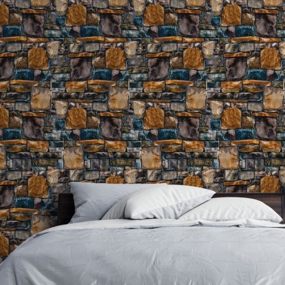 Papel de Parede Adesivo Pedras em Mosaico NP034
