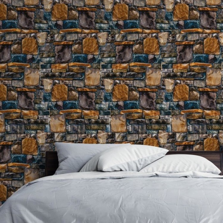 Papel de Parede Adesivo Pedras em Mosaico NP034