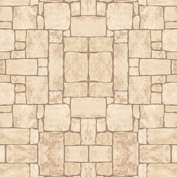 Papel de Parede Adesivo Pedras Mosaico Neutro NP028
